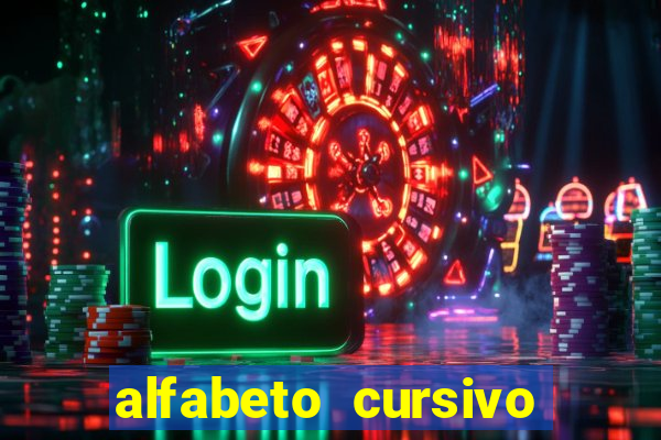 alfabeto cursivo pontilhado para imprimir pdf